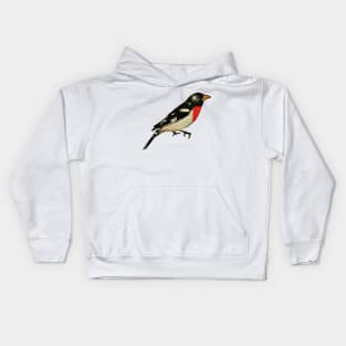 Rose Breasted Grosbeak Kids Hoodie